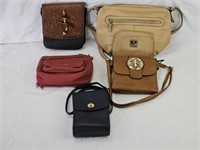 Group of 5 Leather Purses