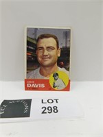 1963 TOPPS JACK DAVIS MLB BASEBALL CARD