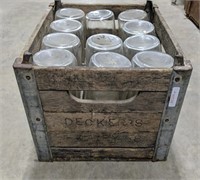 Decker's Dairy Crate with Bottles