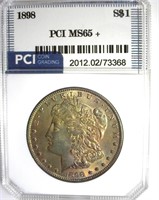 1898 Morgan PCI MS65+ Nice Toning