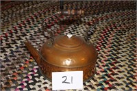 Copper tea kettle