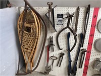 Antique Tools, Snow Shoes, etc.