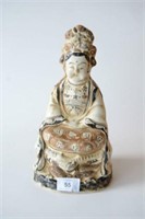 Rare Chinese Jizhou ware figure of a female deity,