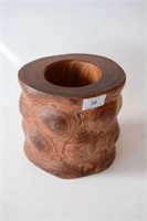 Chinese Burl Huanghuali brush pot,