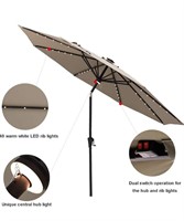 10 ft Outdoor Patio Market Table Umbrella with Sol