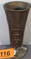 Vintage Cemetary Plot Brass Vase / Urn