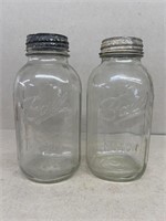 (2) large ball mason jars