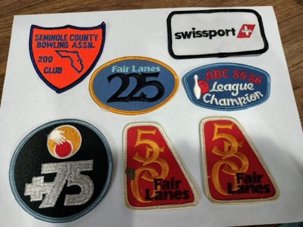 Lot of bowling patches