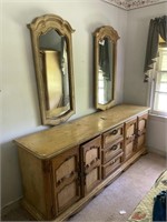 French provincial dresser and mirrors