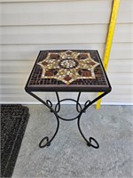 Metal/ Mosaic Tile Table