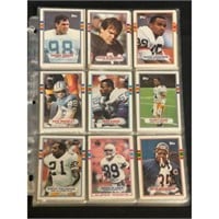 (180) 1989 Topps Football Cards With Autos