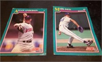 1991 Alan Anderson & Mark Davis Baseball cards
