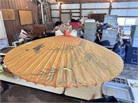 Large Hand Made Asian Outdoor Umbrella