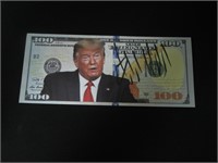 Donald Trump Signed Note EUA COA