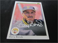 Barry Bonds Signed Trading Card Direct COA