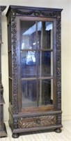 Neo Renaissance Oak Display Cabinet.