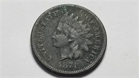 1874 Indian Head Cent Penny High Grade