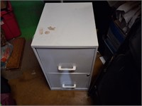 2 Drawer metal file cabinet