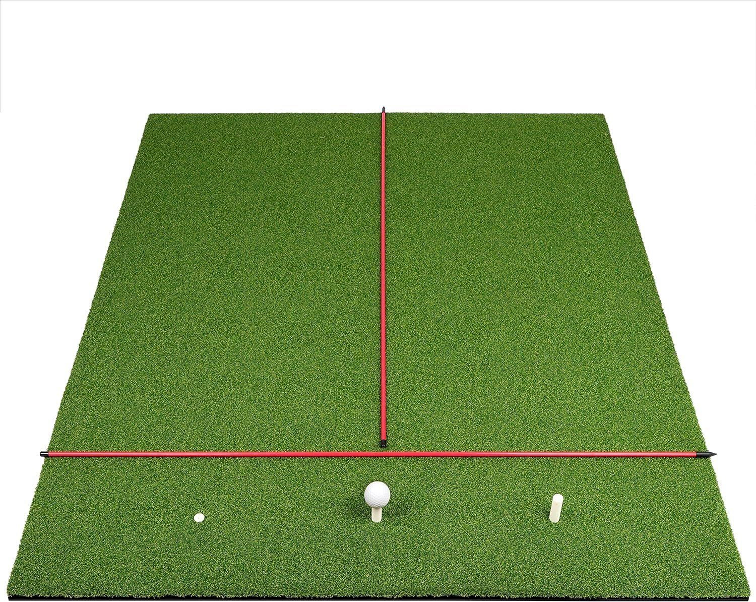 CHAMPKEY PRO Golf Mat 3'x5'|2 Sticks  4 Tees