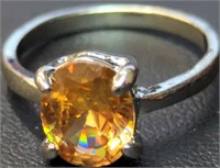 925 stamped gemstone ring size 8.25