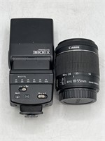 Canon 380EX speedlite & Canon 18-55mm lens