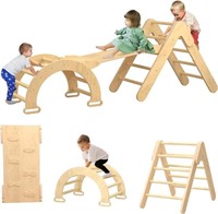 Qifeila Pikler Triangle Set - Montessori Wooden