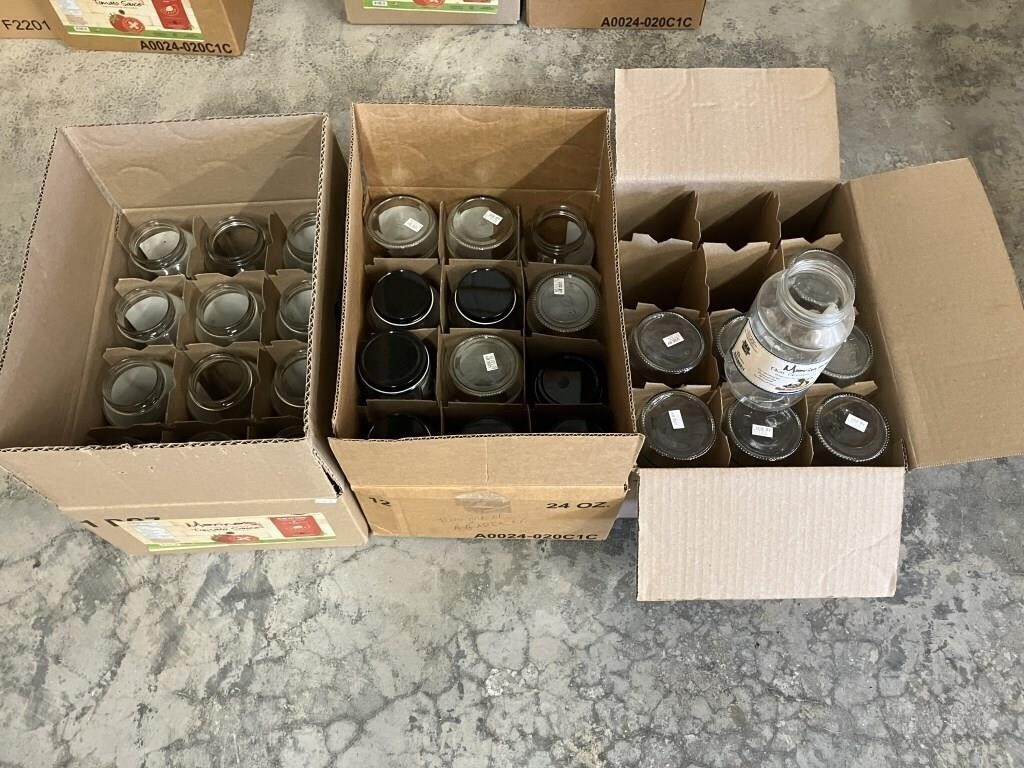 60 24oz Glass Canning Jars NIB #4