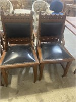 PAIR OF ORNATE DINING CHAIRS