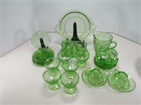 TRAY: ASS'T GREEN GLASS