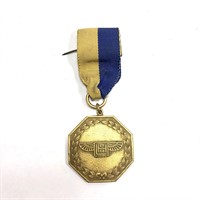 Vintage Boys Clun Ribbon Medal 1927