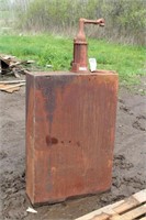 Standard Oil Tank With Pump and Dip Stick
