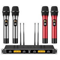 TONOR Wireless Microphones System with 4x10 Chann