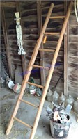 Wood ladder, approx 8’