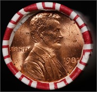 CRAZY Penny Wheel Buy THIS 1982-d solid Red BU Lin