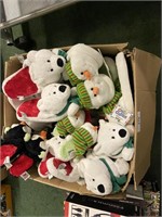 Large Lot of Christmas Slippers