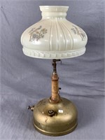 Vintage Coleman Gas Lamp w Original Shade