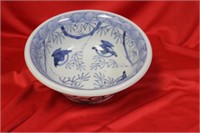 An Antique Japanese Imari Blue and White Bowl