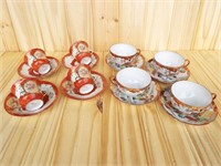 Vintage Japan cups and saucers. Demi and regular