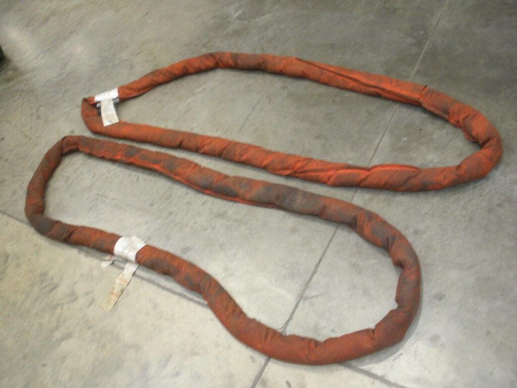 (2) 6ft Polyester Round Slings  31,000lb Vertical