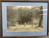 Framed Print of Park Scene