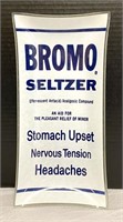 Vintage Bromo Seltzer Advertising Glass Tray