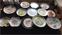 Assorted old Hand  Painted Plates