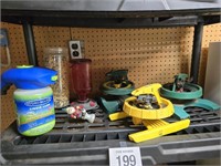 Yard lot w/ sprinklers, hummingbird feeder, etc.