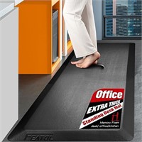 Extra Thick Anti Fatigue Mat Floor Mat, 20"x60" Bk