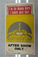 Scorpions Backstage Pass