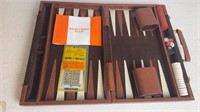 Backgammon Game in Case With Rules