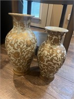 2 Decorative Ceramic Vases