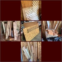 Assorted pieces of wood- large lot