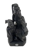 Wood Carved Asian Goddess Figure