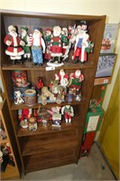 Assorted Christmas / Santa Figures with Shelf